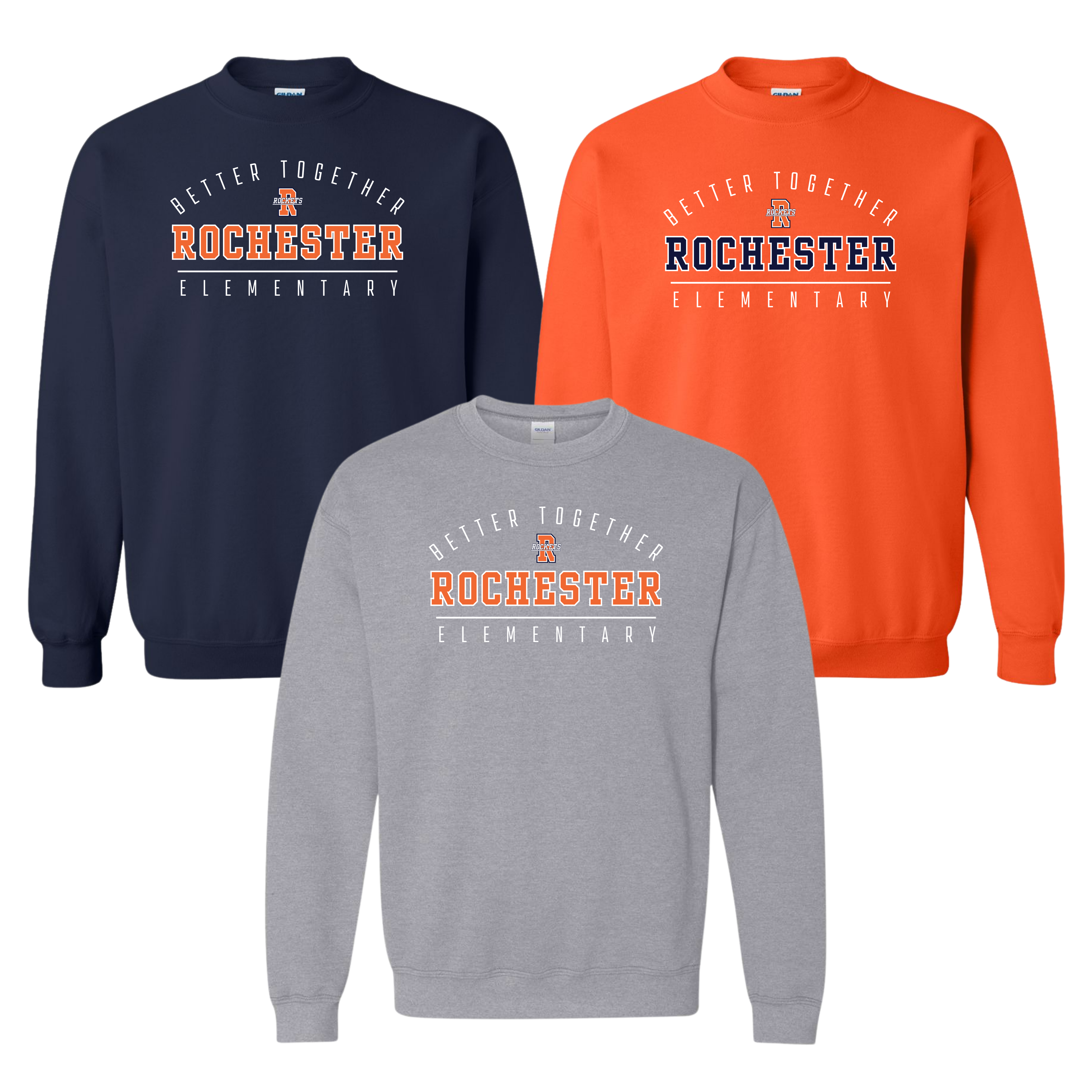 G180- Rochester Elementary Heavy Blend Crew Neck