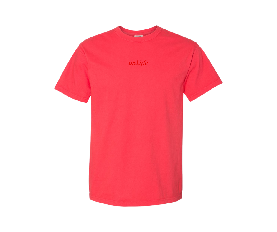 REAL LIFE EMBROIDERED T-SHIRT